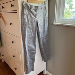 J. Crew Gray City Fit Cropped Cotton Chino Pants